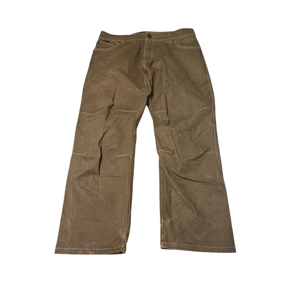 Kuhl RYDR Mens 38x30 Brown Articulated Knee Rugged‎ Canvas Hiking Work Pants
